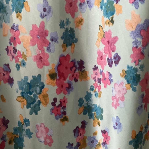 SIDE RUCHING PRINTED DRESS - Picture 2 of 5